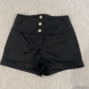 Express black high waisted shorts
